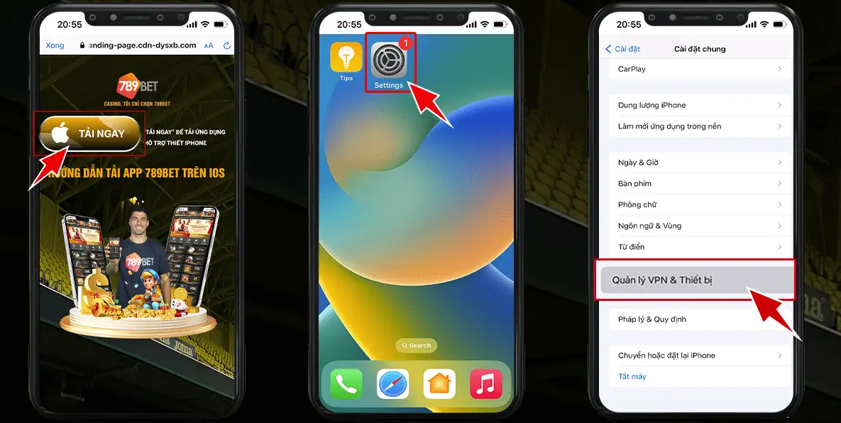 Các bước tải app 789bet trên IOS 1