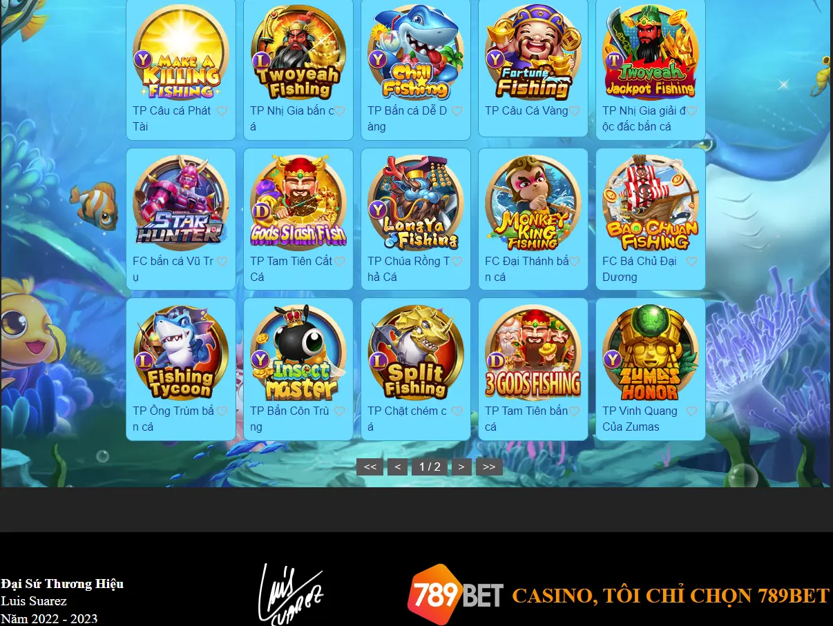 Giao diện bắn cá tại 789bet